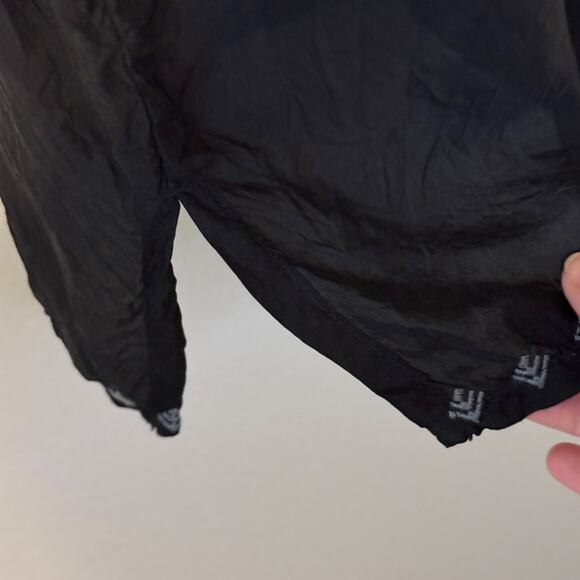 Johnny Was Pete & Greta Embroidered Black Tunic Top Boho Hippie Western size M - Picture 6 of 9